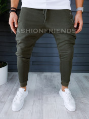 Pantaloni de trening kaki conici 18218 foto