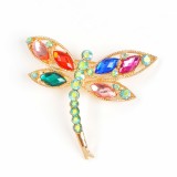 Brosa martisor libelula cu pietre multicolore