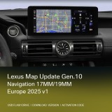 Lexus USB actualizare hărți navigație Gen.10 USB (2017&ndash;prezent) Europa și Rom&acirc;nia 2025 v1