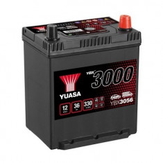 Baterie Yuasa 12V 36AH/330A YBX3000 SMF (R+ Standard) 187x135x227 B00 (pornire)
