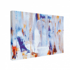 Tablou Canvas Abstract Blue 40 x 60 cm, 100% Bumbac foto