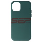 Husa Silicon iPhone 11 Midnight Green, High Copy, Protectie Premium
