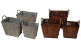 Cumpara ieftin Set 6 ghivece flori lemn salcie 29 x 20 x 29, 35 x 26 x 32, 41 x 32 x 35 cm