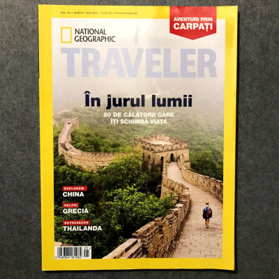 Revista National Geographic Romania Traveler 2019 Primăvara, vezi cuprins foto