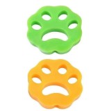Cumpara ieftin Set 2 perii pentru masina de spalat aduna scame par de pisica si de caini JustZEN Portocaliu/Verde