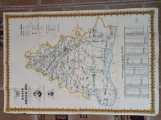 HARTA JUDETULUI DOLJ, 1935 * FORMAT HARTA : 96* 65 CM