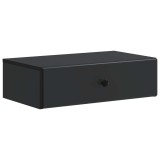 vidaXL Masă laterală montată pe perete Negru 59 x 34,5 x 17 cm 899166