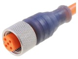 Cablu M12 mamă, 5 pini, 2m pentru senzori - IP67, -25...80&deg;C