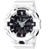 Casio G-shock GA-700-7ADR, Ceas Bărbați 53mm Cronograf Baterie cu Curea Din Cauciuc Albă