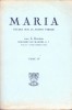 C6790N Maria, &eacute;tudes sur la Sainte Vierge sous la direction D&rsquo;Hubert du Manoir, tome IV, 1956