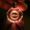 Breloc auto din cristal cu LED - Logo VOLVO