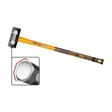 Baros 4.5kg Maner de Fibra HSM81498 &ndash; baros profesional cu cap otel carbon forjat si maner fibra de sticla rezistent