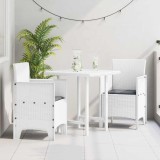 Scaune de grădină 2 pcs Alb Dimensiune: 53 x 49 x 85 cm Plastic