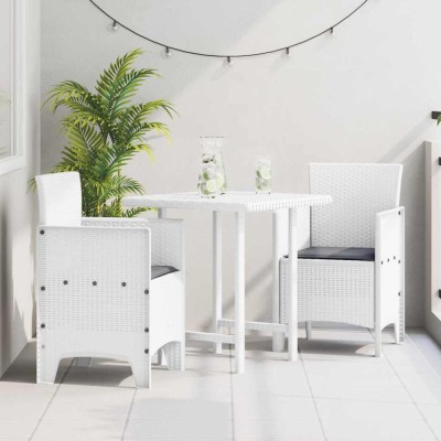 Scaun pentru Grădină 2 pcs Alb Dimensiune: 53 x 49 x 85 cm PP foto