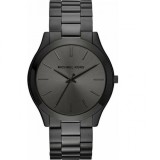 Ceas bărbătesc Michael Kors MK8507 Slim Runway cu cadran negru și cuarț din oțel inoxidabil