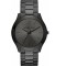 Ceas bărbătesc Michael Kors MK8507 Slim Runway cu cadran negru și cuarț din oțel inoxidabil