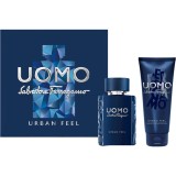 Set Salvatore Ferragamo: Uomo Urban Feel, Eau De Toilette, For Men, 50 ml + Uomo Urban Feel, Shower Gel, For All Skin Types, 50