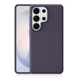 Husa compatibila cu Samsung Galaxy S26 Ultra, MagSafe, Design Woven, Soft Touch, Antisoc, Mov