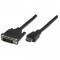 Cablu pentru monitor TECHLY 304611 HDMI Male - DVI-D Male 1.8m Black