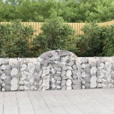 Cumpara ieftin Coșuri gabion arcuite 40 buc, 200x30x80/100 cm, fier galvanizat