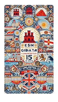 eSIM Gibraltar, Unlimited Plus, 15 Days foto