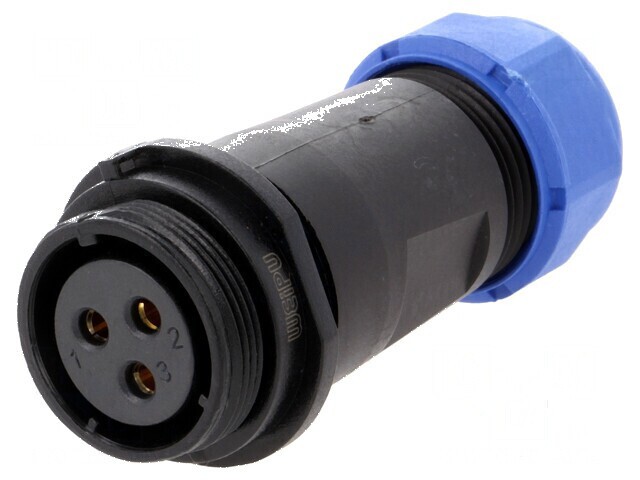 Mufă SP21 mamă IP68 30A 500V pentru lipire pe cablu