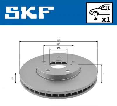 SKF VKBD 80187 V1 Disc frana foto