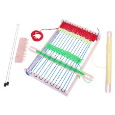 Set de tesut BigJigs, 5 accesorii si un razboi de tesut foto