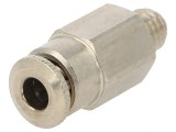 Racord Push-in 0-30bar Alamă Nichelată M6