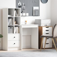vidaXL Birou de scris minimalist Alb Placă de particule 60 x 40 x 76 cm