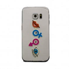 Carcasa Fashion Samsung Galaxy S6 Edge Emoji foto