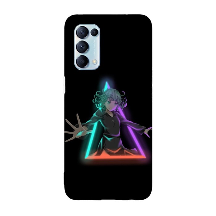 Husa compatibila cu Oppo Find X5 Pro, Viceversa, model Neon Tatsumaki One Punch Man, Silicon, TPU