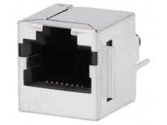 Soclu RJ45 ecranat 8p8c pentru PCB THT drept