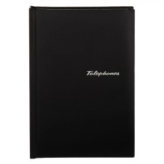 Agenda Telefonică, Negru, Index A-Z, Format 15x21 cm