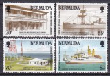 DB1 Comunicatii 1990 Bermuda 100 Ani Vapoare Cablu Submarin 4 v. MNH, Nestampilat