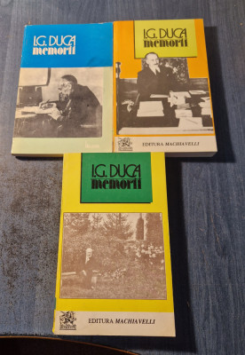 I. G. Duca Memorii volumele 2 , 3 si 4 foto
