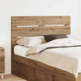 vidaXL Tăblie cap cu headboard Stejar Artizanal 135 cm Lemn compozit 887552