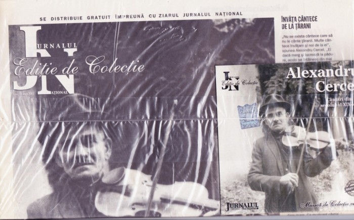 CD Populara: Alexandru Cercel ( disc nr.13 + ziar supliment Jurnalul - SIGILAT - vezi descriere )