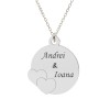 Colier Argint 925 Personalizat Banut Inimioare Nume Beth - Bijuterie Unicat Cadou Special