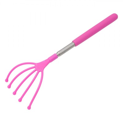 Scărpinător Extensibil, Roz, Lungime 25-62 cm, Material Metal-Plastic foto