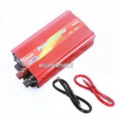 Invertor Auto 24V la 220V si USB 1500W Constant Max.875W Fara Clesti foto