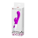 Vibrator rotativ rabbit 7 functii Pretty Love Bruno 20 cm