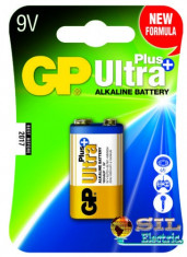 Baterie alcalina UltraPlus GP 9V 1 buc/blister foto