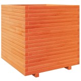 Cumpara ieftin Jardiniera gradina, maro ceruit, 70x70x72,5 cm, lemn masiv pin