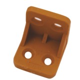 Cumpara ieftin Coltar din plastic pentru sustinere blat, stejar, 26 x 26 x 26 mm, 4 buc / set