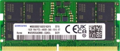 Memorie ram Laptop Samsung 16GB, DDR5, 1Rx8, 5600Mhz, PC5-5600B, M425R2GA3BB0-CWM0D, PC5-44800, CL40, Non-ECC, sodimm, 262 pini foto
