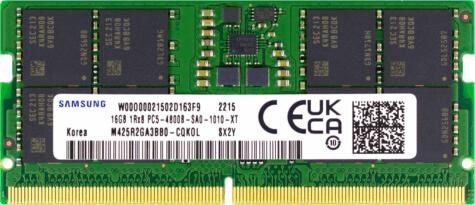 Memorie ram Laptop Samsung 16GB, DDR5, 1Rx8, 5600Mhz, PC5-5600B, M425R2GA3BB0-CWM0D, PC5-44800, CL40, Non-ECC, sodimm, 262 pini