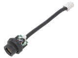 Cablu adaptor 0,1m Cat 5e IP67 8p8c