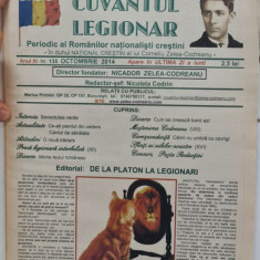 CUVANTUL LEGIONAR OCTOMBRIE 2014 MISCAREA LEGIONARA NICADOR ZELEA CODREANU 16PAG