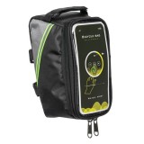 Husa suport de bicicleta pentru telefon mobil, neagru, 10x20x10cm